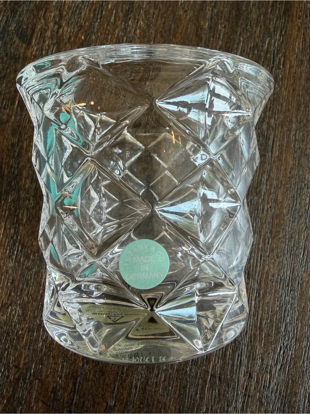 Tiffany & Co. Cut crystal votive holder